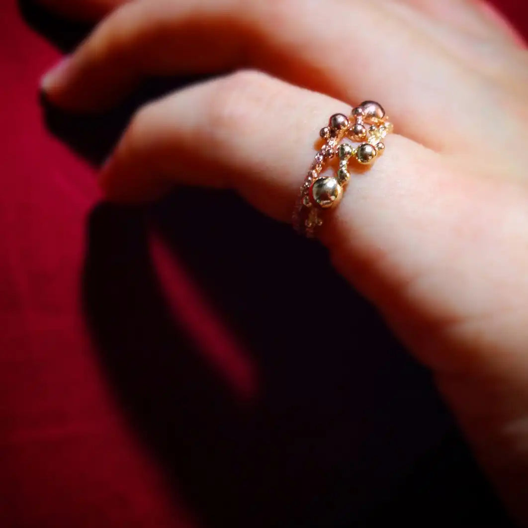 14kt Gold Bubble Ring