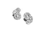 Sterling silver daisy earrings