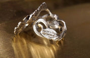 Daisy Adjustable Silver Ring