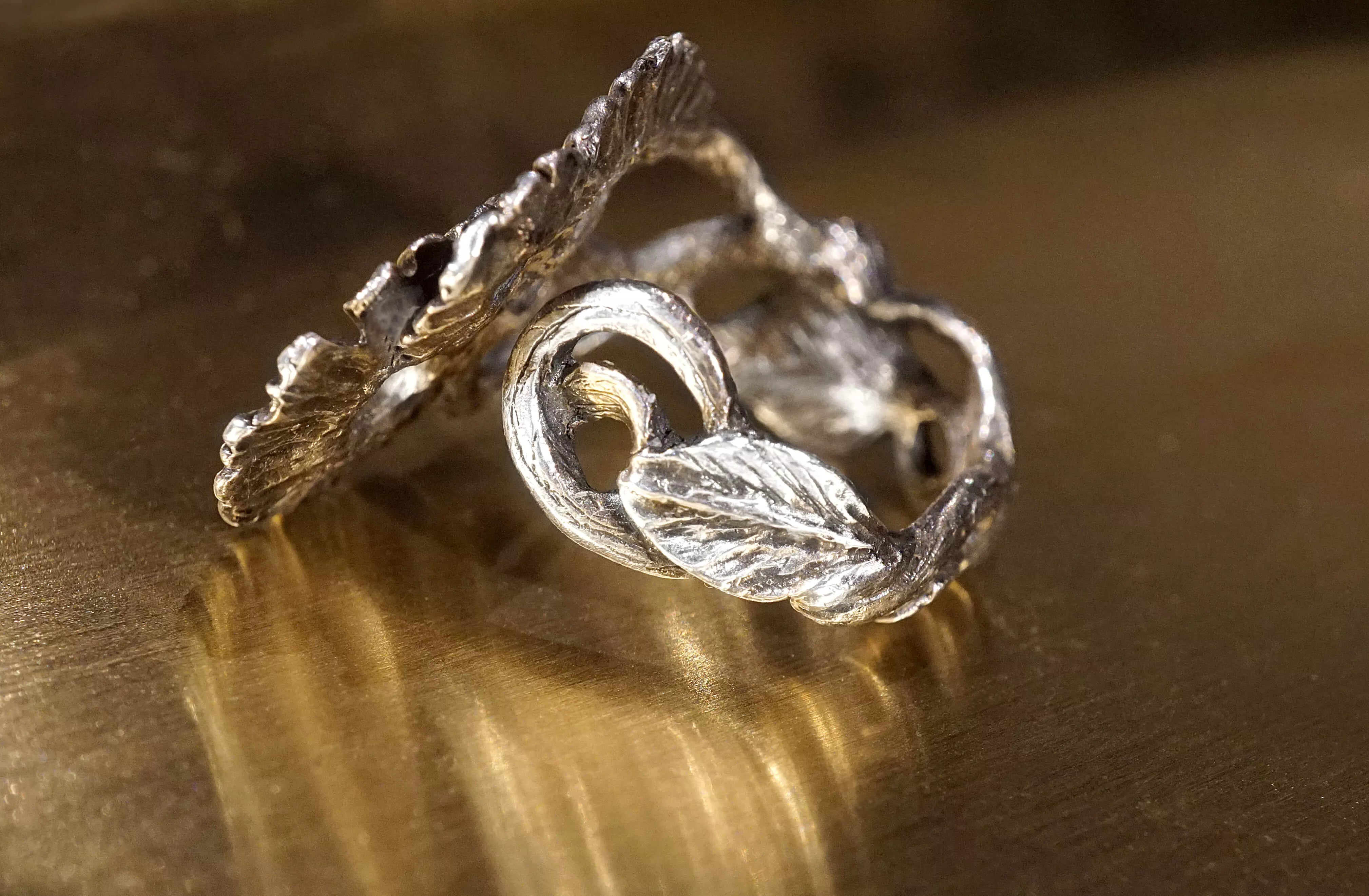Daisy Adjustable Silver Ring