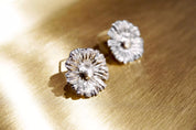 Daisy Silver Stud Earrings