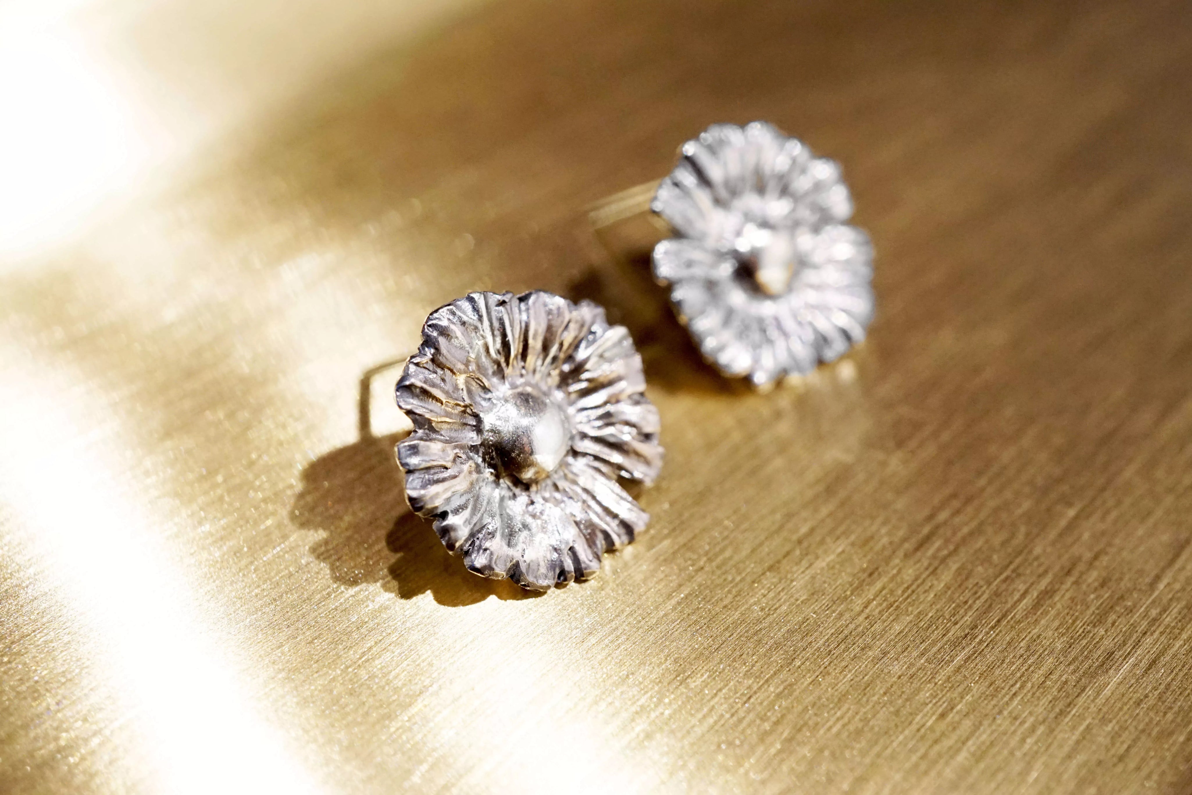 Daisy Silver Stud Earrings