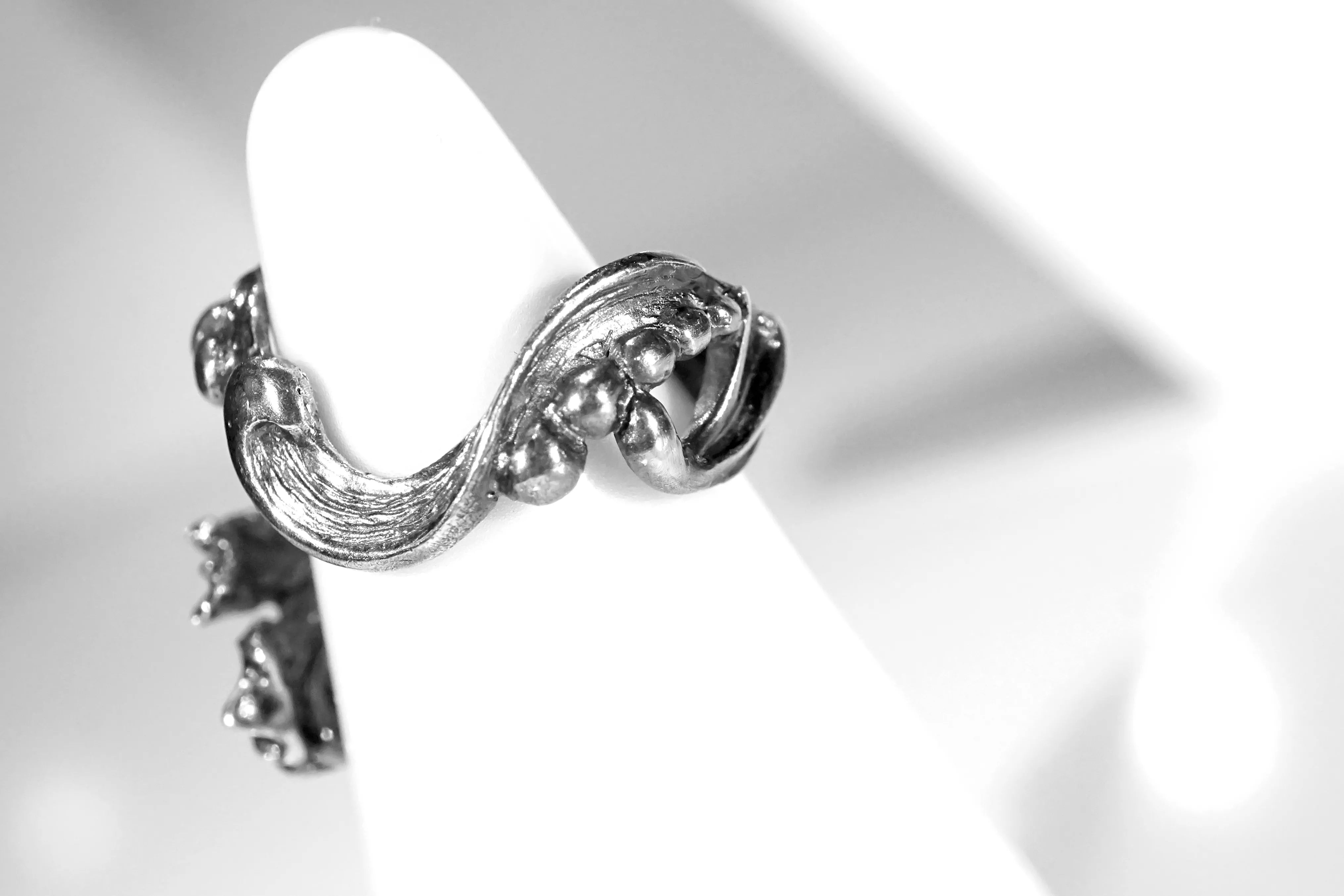 Iris Adjustable Silver Ring