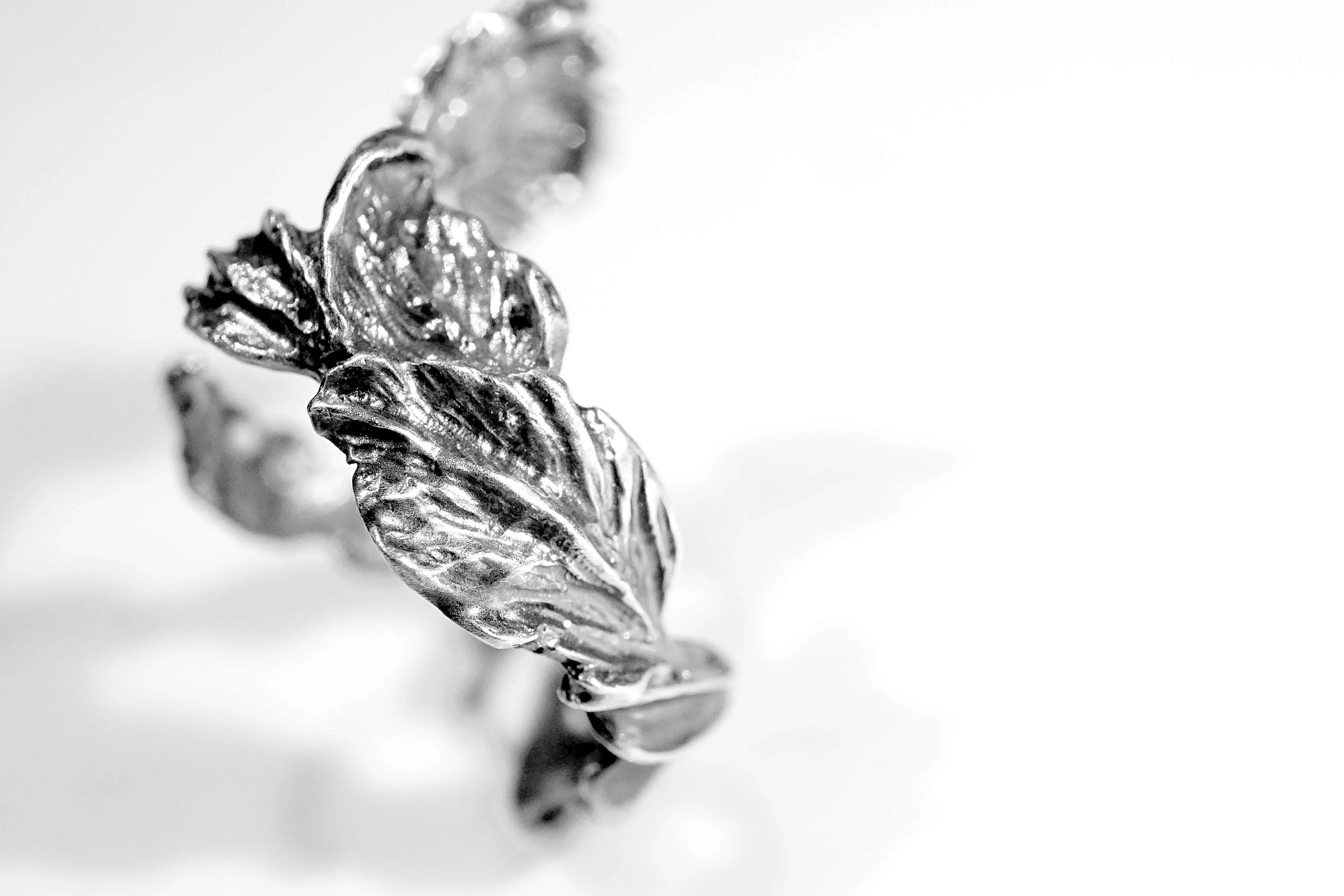 Iris Adjustable Silver Ring