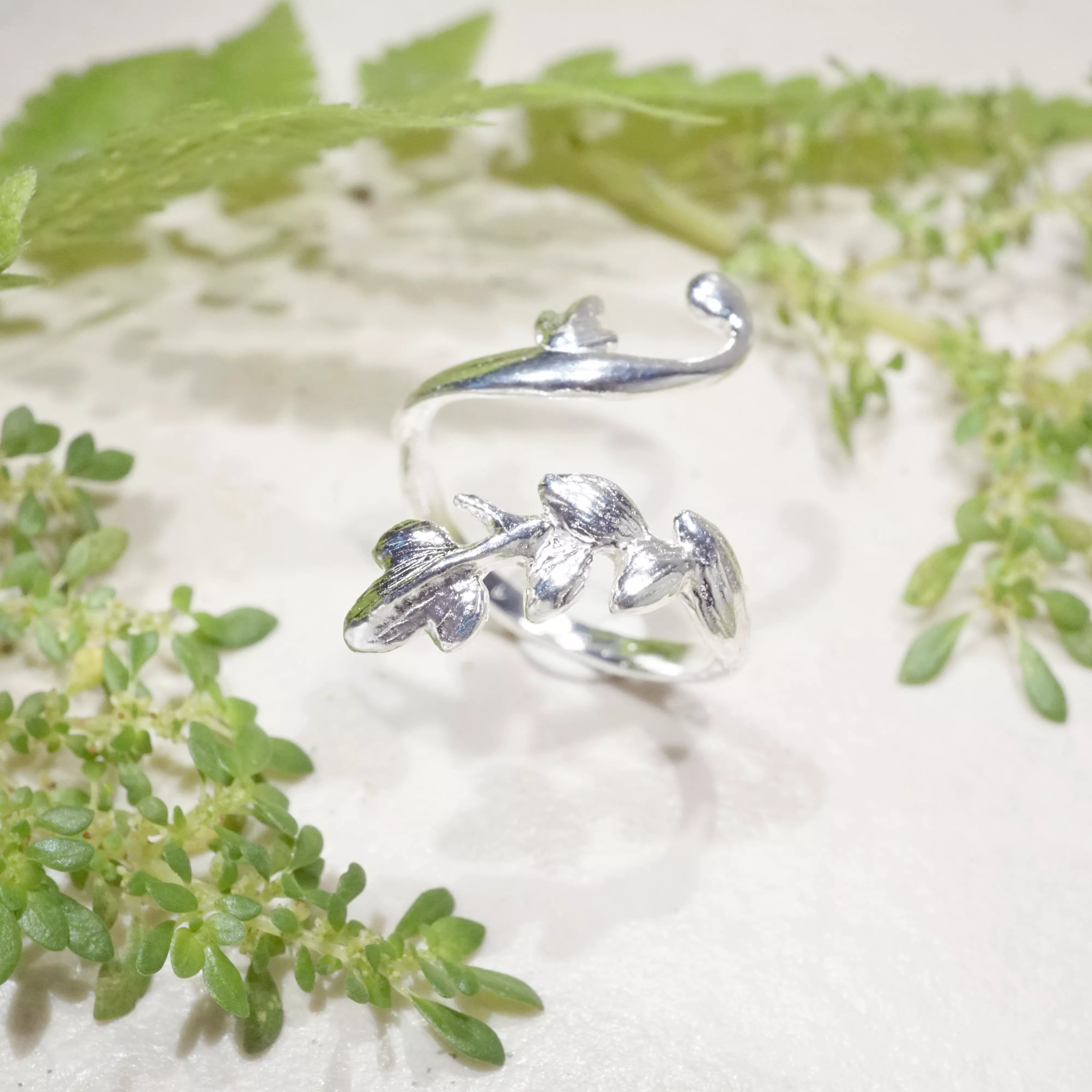 Adjustable Ivy Ring Inspired by Strength and Loyalty
