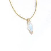 Luna 9kt Yellow Gold Moonstone Necklace | Rhombus