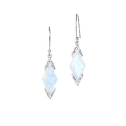 Luna Silver Moonstone Earrings | Rhombus