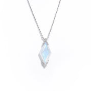 Luna Silver Moonstone Necklace | Rhombus