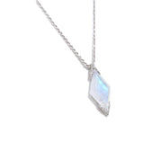 Luna Silver Moonstone Necklace | Rhombus