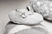 Silver Deux Adjustable Ring