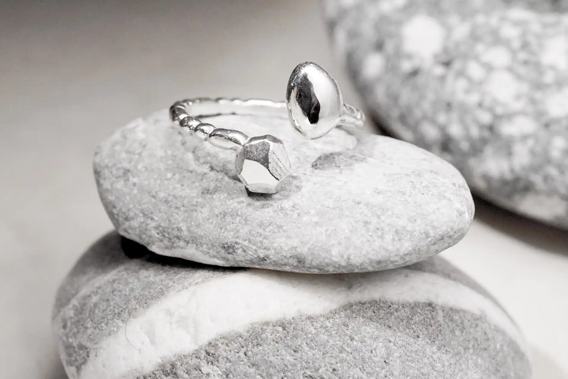 Silver Deux Adjustable Ring