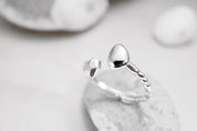 Silver Deux Adjustable Ring