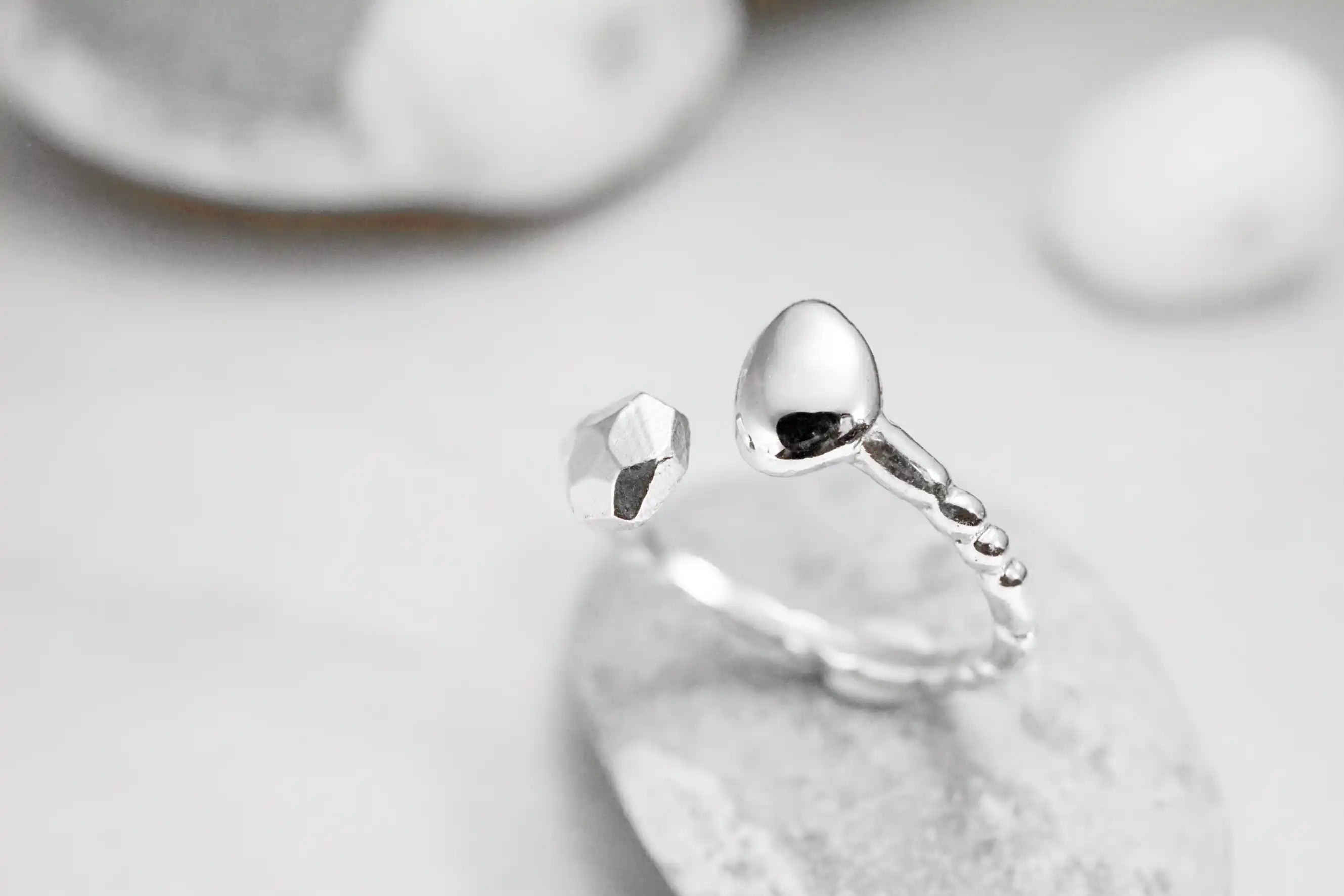 Silver Deux Adjustable Ring