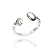 Silver Deux Adjustable Ring