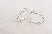 Silver Flat Pebble Ring